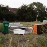 The "Community Living Room" in the former O'Reilly Auto Parts lot.