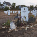 A memorial for Emmett Till at the Say Their Names Memorial near George Floyd Square.