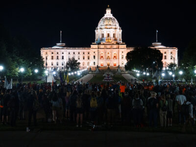 Protest at Minnesota State Capitol Against Line 3 Pipeline