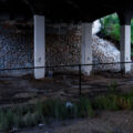 "Fuck Proud Boys" and "ACAB" written under a bridge in South Minneapolis.