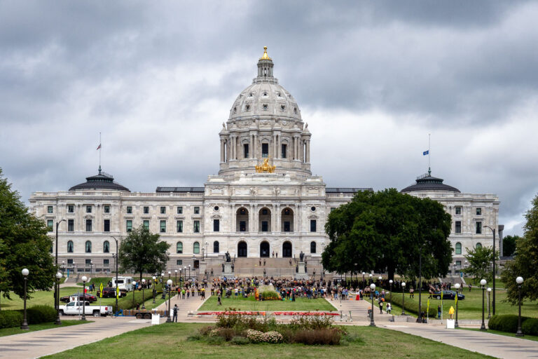 Line 3 protests continue at Minnesota State Capitol 3 Outside the Minnesota State Capitol today where around a hundred were still holding space in protest against the nearing completion Line 3 pipeline after their permitted event expired. Minnesota Department of Public Safety told the Star Tribune they made 4 arrests.
