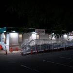 A Mobile Pharmacy outside what will become a new Walgreens store on Lake Street in Minneapolis. Walgreens will move into what was the Office Depot store that was damaged during the Minneapolis Uprising.