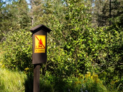 Fire Ban Signage, Superior National Forest, Minnesota