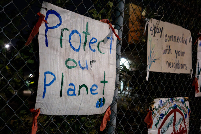 Protect Our Planet, Roof Depot Sign 3 Protect Our Planet, Roof Depot Sign