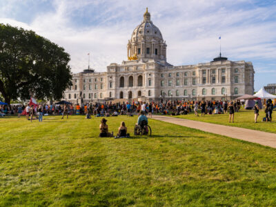 Protest at MN State Capitol Against Line 3 Pipeline