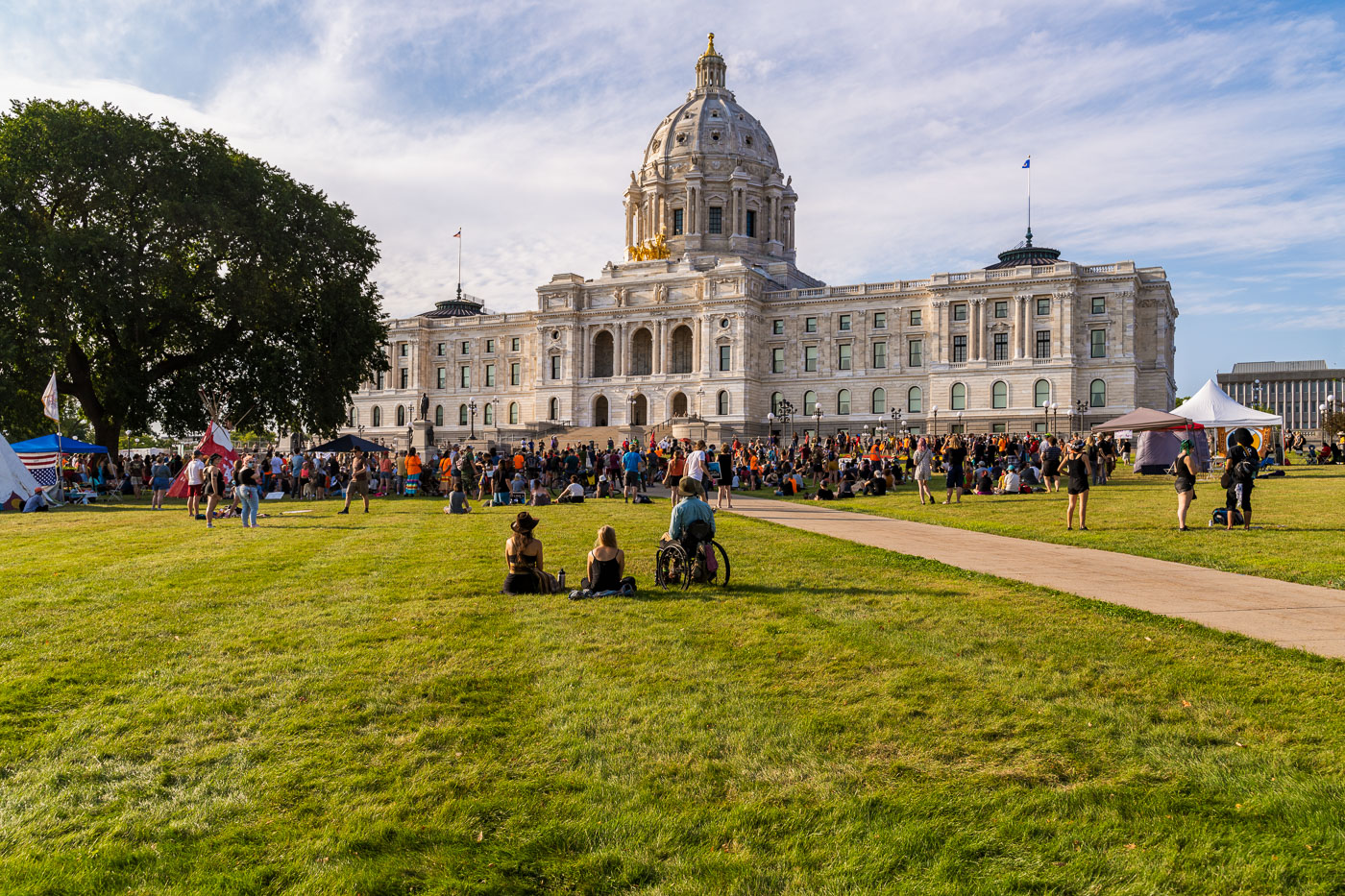 Protest at MN State Capitol over Line 3 Pipeline