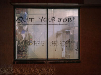 Minneapolis Car Wash Graffiti: Cops Are The Opps