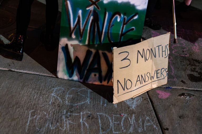 3 Months No Answers Winston Smith 1 A vigil on the 3 months anniversary of the law enforcement shooting death of Winston Smith.