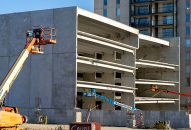 Construction of a new Calhoun Towers property near Bde Maka Ska.