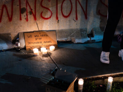 Minneapolis Vigil for Winston Smith on Girard Ave
