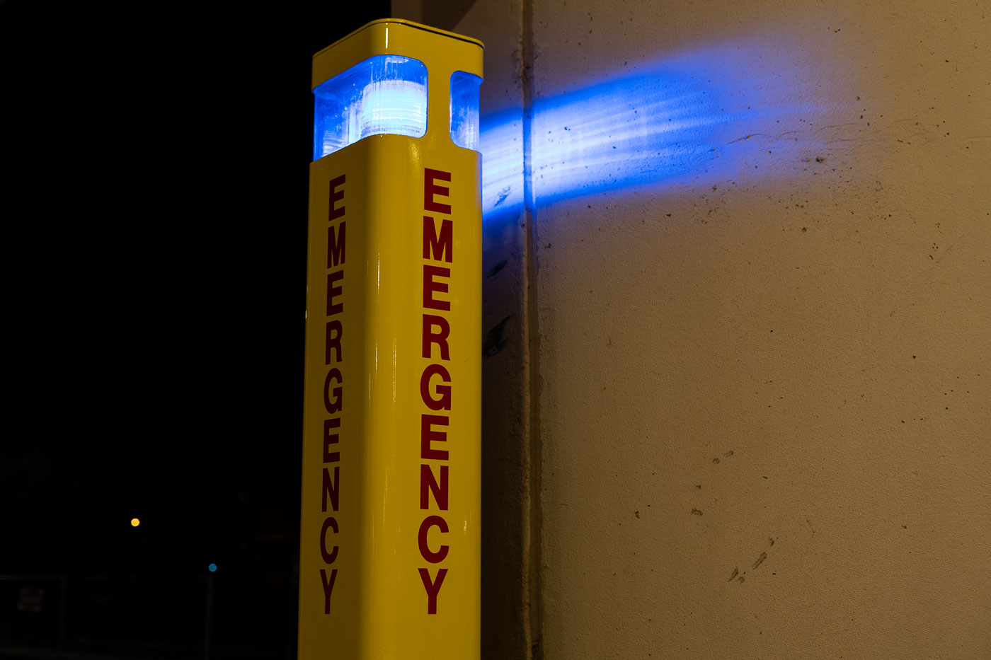 Emergency Sign at Bus Station