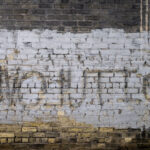 Revolution written on a wall of a building in downtown Minneapolis.