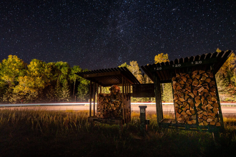 Firewood Stand Under Northern Minnesota’s Night Sky 1 Firewood Stand Under Northern Minnesota’s Night Sky