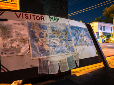 Visitor Map at George Floyd Square, Minneapolis