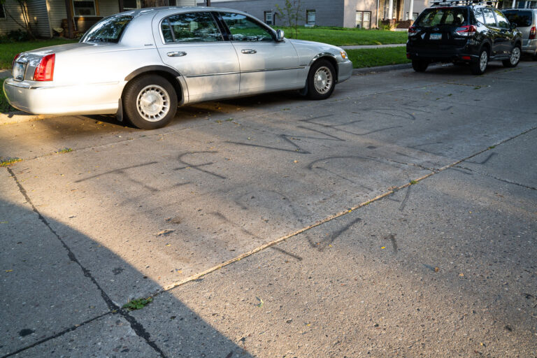 Graffiti: "If we die 12 die" in South Minneapolis 1