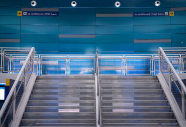 The new transit center on Lake Street.
