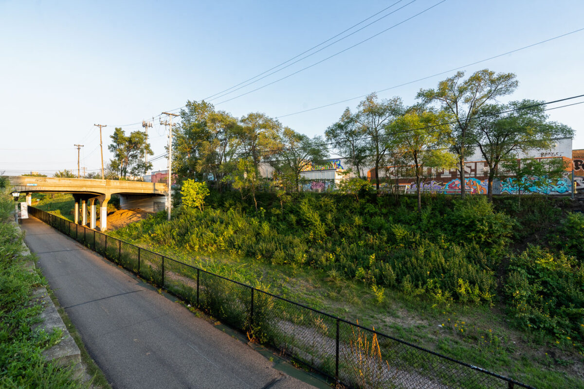 Midtown Greenway, Minneapolis: Overpass and Graffiti