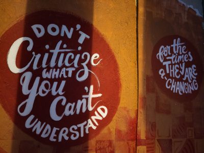 Mural: Don't Criticize What You Can't Understand