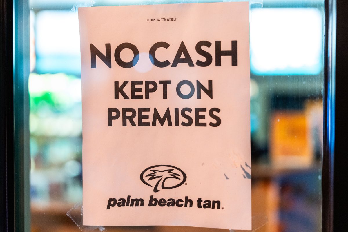 No cash kept on premises