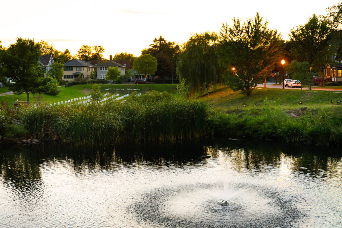 Pond at Say Their Names Cemetery