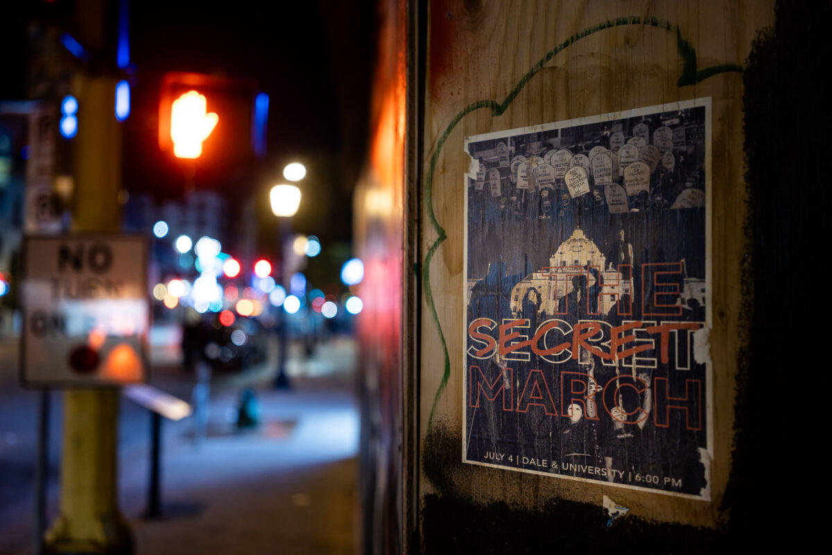 Poster for The Secret March in Minneapolis