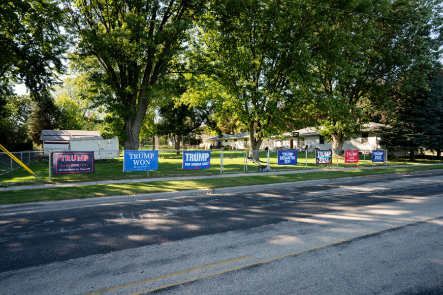 Trump Campaign Signs in Freedom, Wisconsin – September 2021