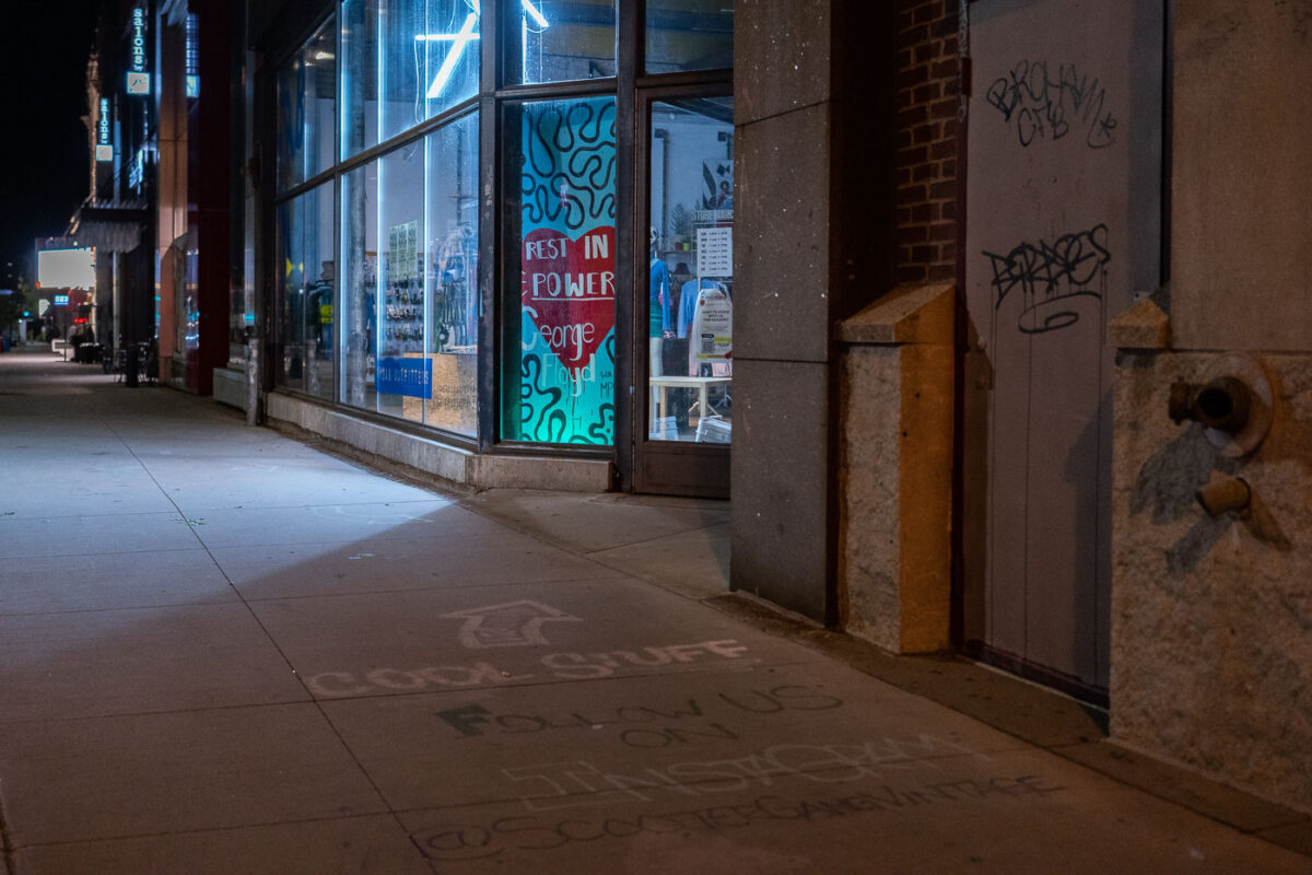 Uptown Minneapolis: Urban Outfitters with George Floyd Mural