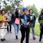 U.S. Rep Ilhan Omar, Ayanna Pressley, Rashida Tlaib, and Cori Bush speak at the Mississippi River in Minneapolis asking for President Biden to stop Line 3 pipeline construction.