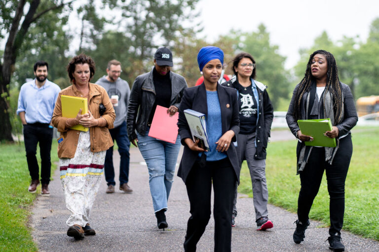 U.S. Rep Ilhan Omar, Ayanna Pressley, Rashida Tlaib, Cori Bush 4 U.S. Rep Ilhan Omar, Ayanna Pressley, Rashida Tlaib, and Cori Bush speak at the Mississippi River in Minneapolis asking for President Biden to stop Line 3 pipeline construction.