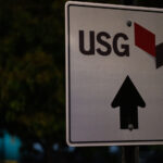 A USG Corporation sign in Cloquet, Minnesota.