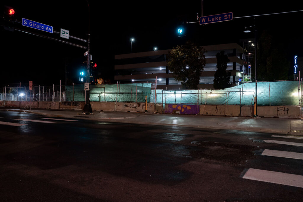 Increased security at the parking garage on Lake and Girard Avenue the day prior to county attorney announcing no charges will be filed against unidentified officers who shot and killed Winston Smith on June 3rd, 2021 during a federal task force operation.