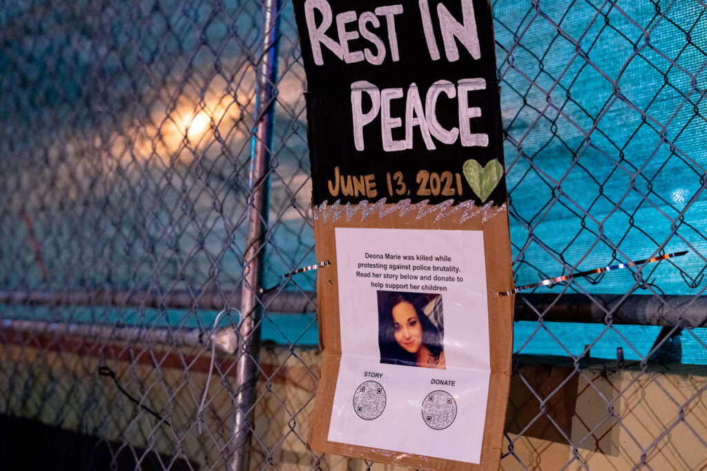 A sign hung outside the parking garage on Lake/Girard in Uptown Minneapolis.