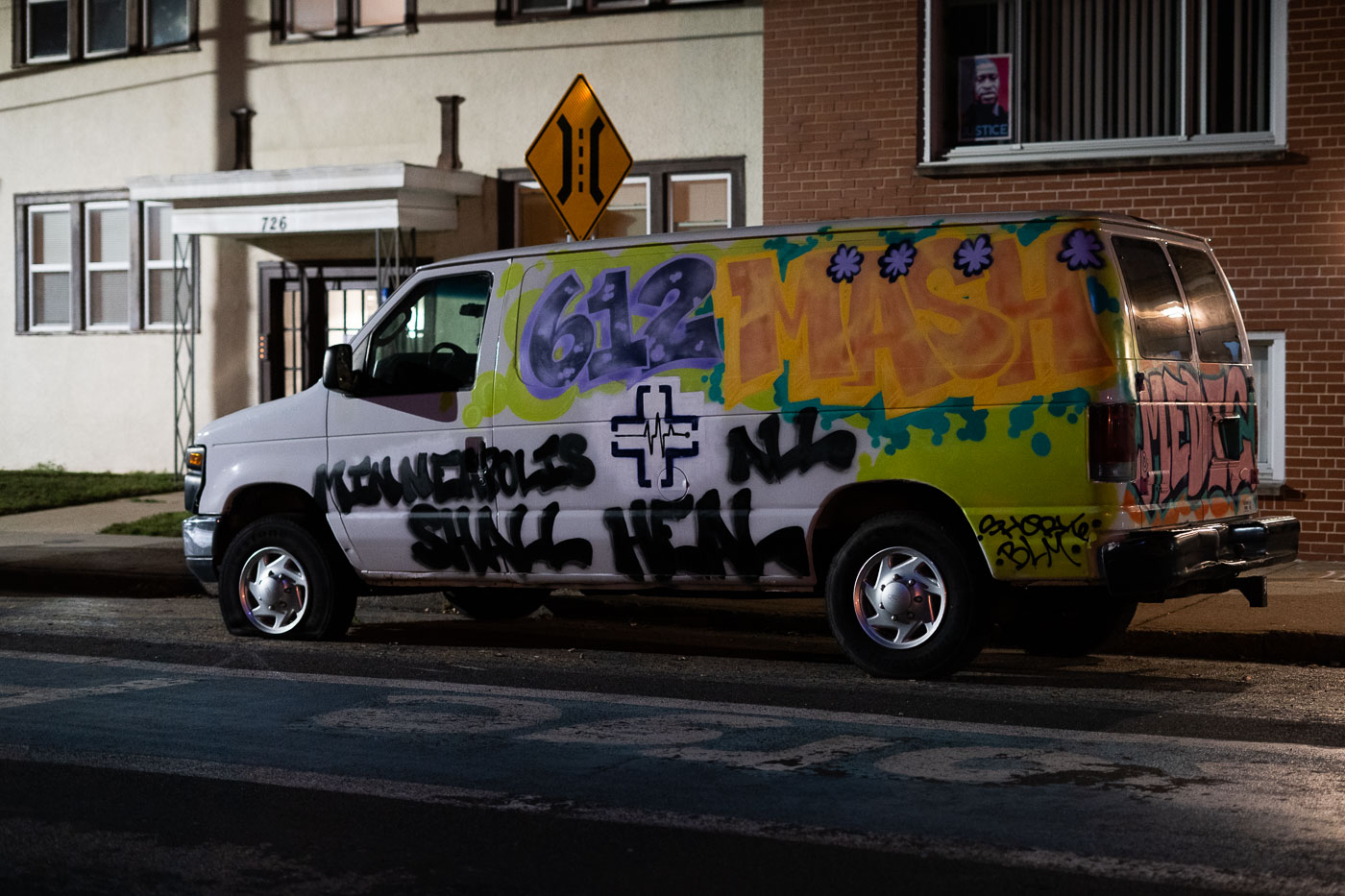 612 Mash Truck at George Floyd Square