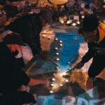 Candles Lit At George Floyd Square on George's 48th 3 Candles being lit on what would have been George Floyds 48th birthday.