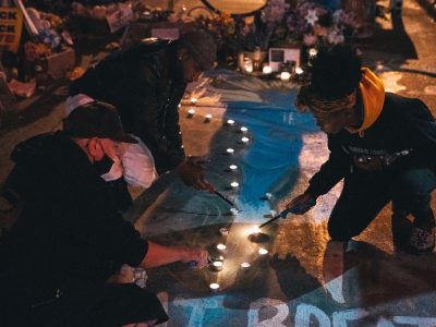 George Floyd Square: Candles Lit for 48th Birthday