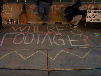 Minneapolis Protest: "Where's the Footage?" for Winston Smith