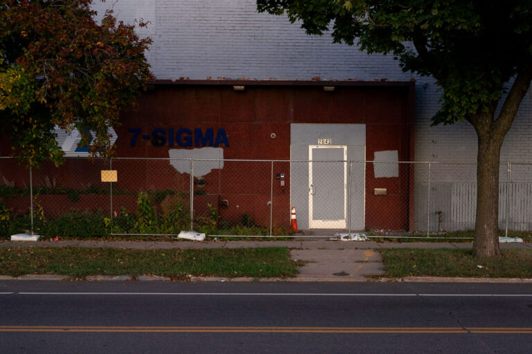Destroyed 7-Sigma Factory in Minneaolis 3 The 7-Sigma facility near the Minneapolis police third precinct police station. The building was destroyed during the protests following the murder of George Floyd.