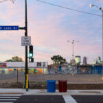 Downtown Minneapolis seen behind fenced in K-Mart 1 The USPS branch on Lake Street in Minneapolis. The post office moved into the former K-Mart after the 2 nearby branches burned down.