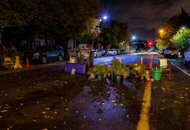 The Murphy Ranks memorial at George Floyd Square after Minneapolis Public Works made an attempt to clear it.