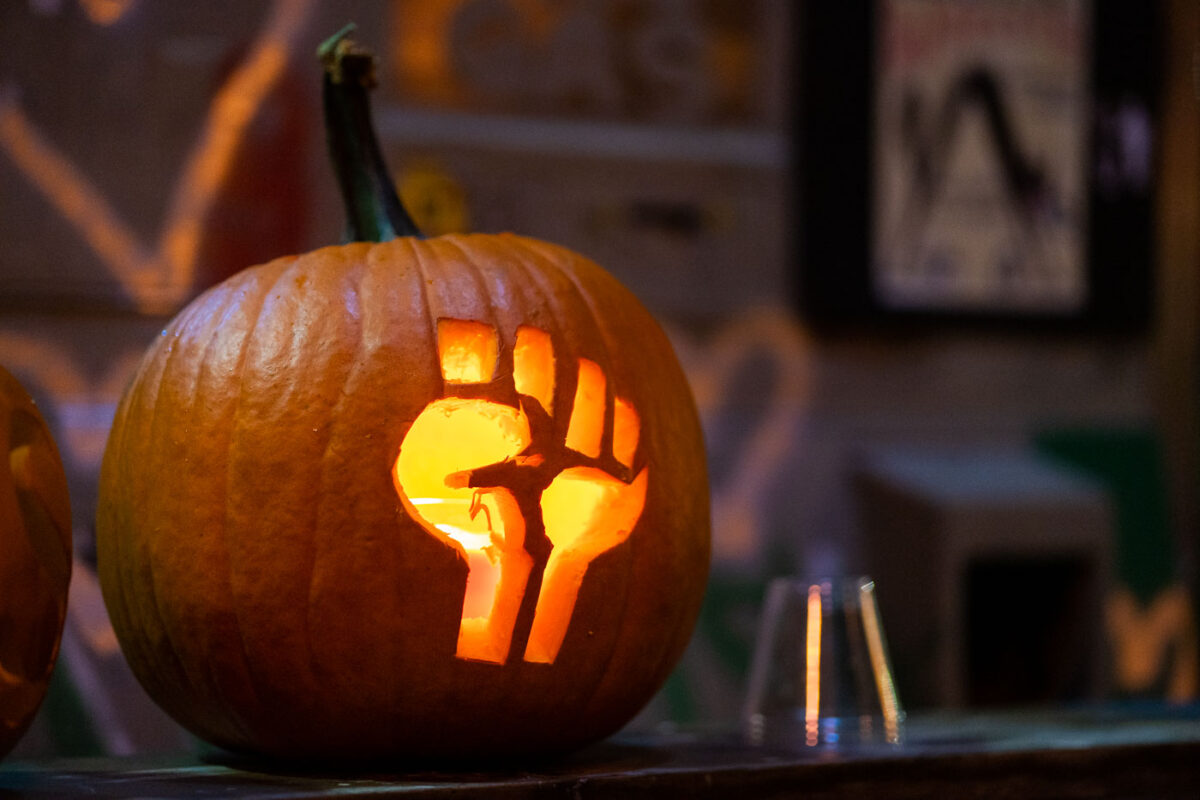George Floyd Square Pumpkin Carving