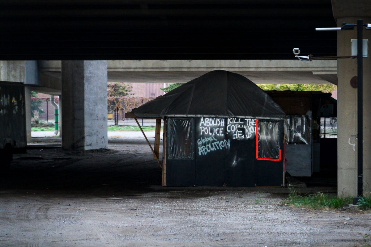 George Floyd Square shacks at impound lot