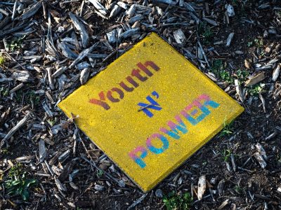 George Floyd Square: Youth N Power Memorial Stone