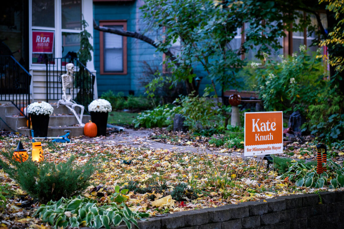 Kate Knuth Yard Sign In South Minneapolis