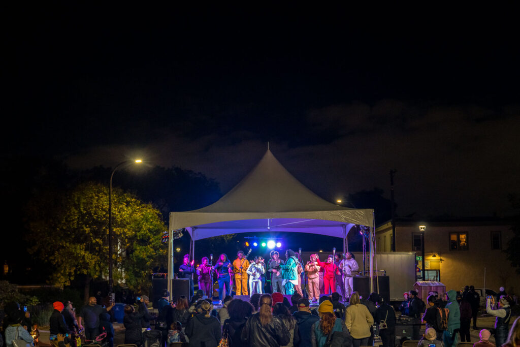Known MPLS performs at George Floyd Square on what would have been George's 48th birthday.