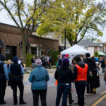 Minneapolis Police watch as dancers perform at Open Streets Minnehaha.