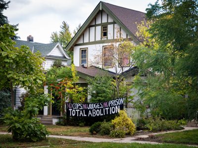 Lyndale Ave Home Banner: No Cops, No Judges, No Prison