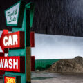 Park and Lake Car Wash in the rain