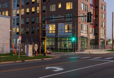 6-story Midtown Corner affordable housing project nearing completion after being determined to be a total loss after it was destroyed while under construction during unrest.