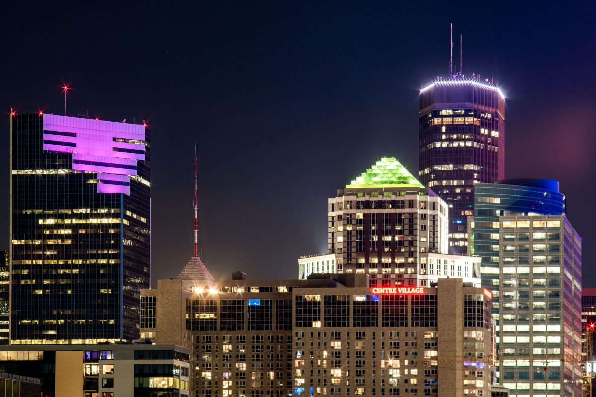 Two22 Building, Centre Villafge, IDS Center in Downtown Minneapolis