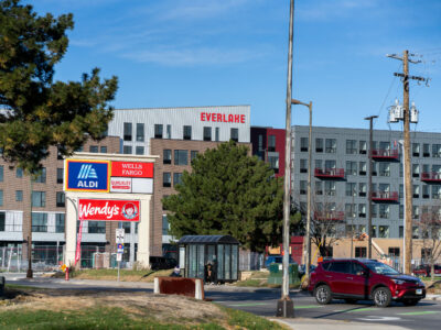Everlake Apartments Signage at Midtown Corner, Minneapolis
